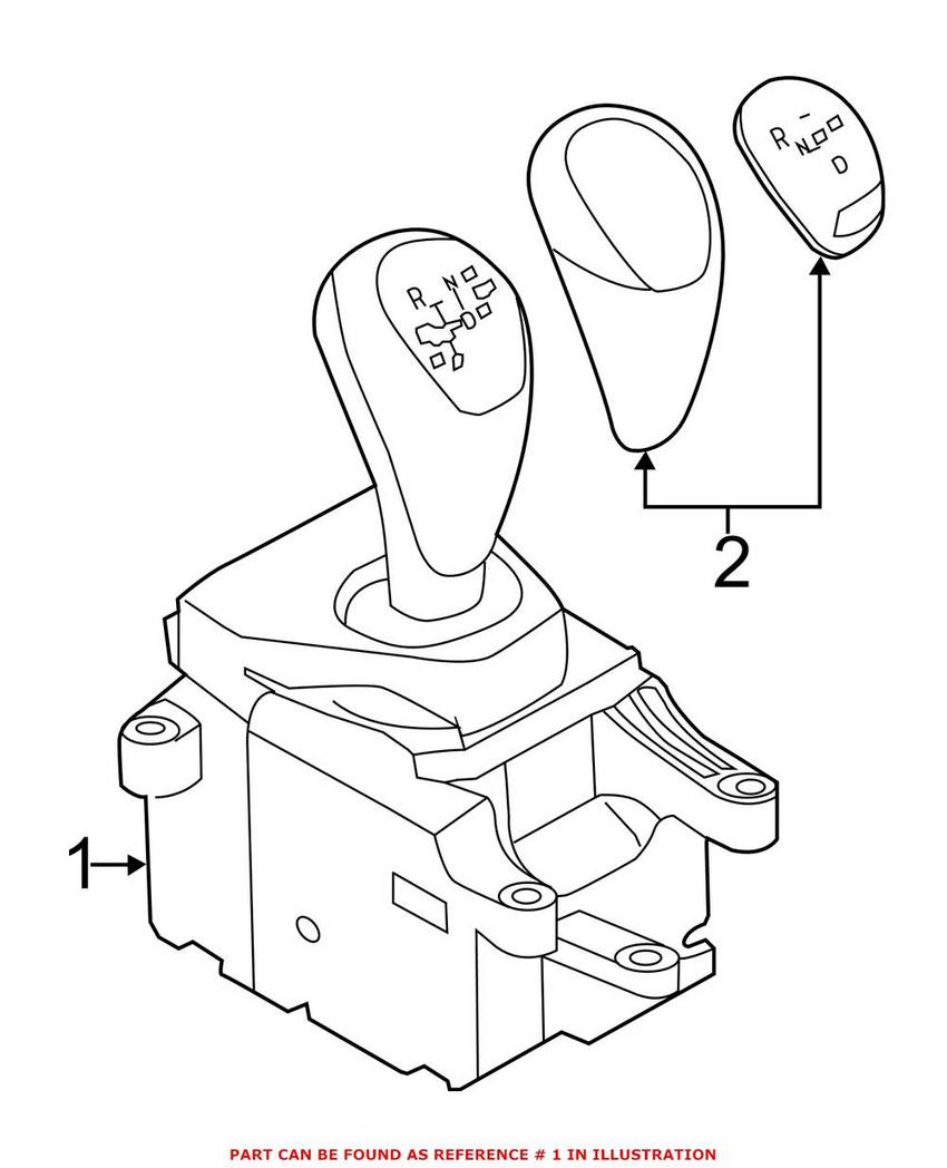 BMW Auto Trans Shifter Assembly 61317846585